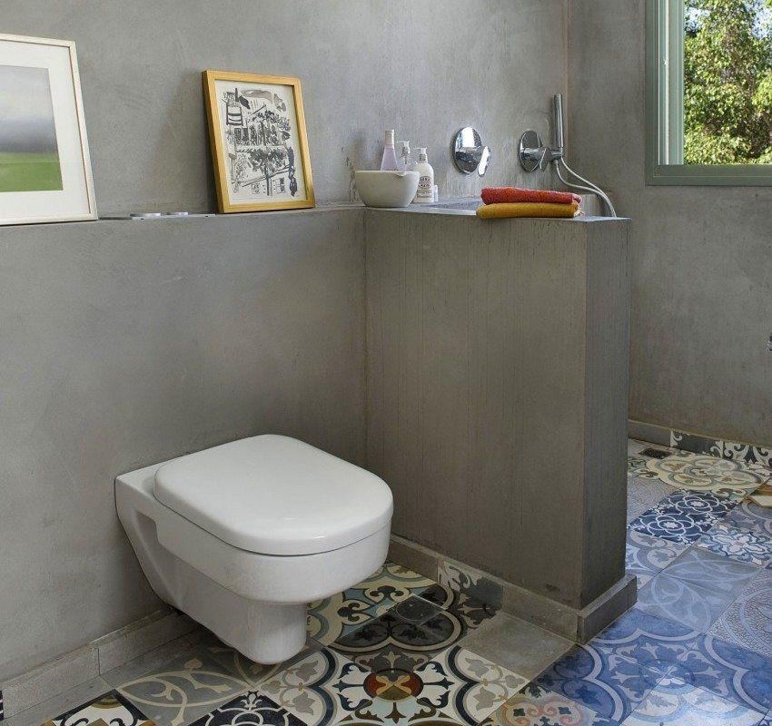 Design af badeværelser kombineret med et toilet: Interiørbilleder og interessante løsninger"минимализм"
