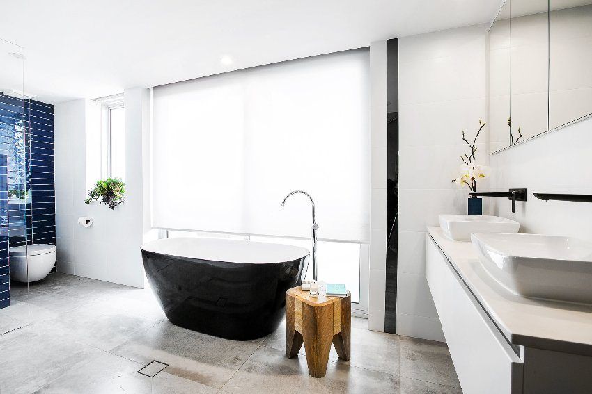 Design af badeværelser kombineret med et toilet: Interiørbilleder og interessante løsninger