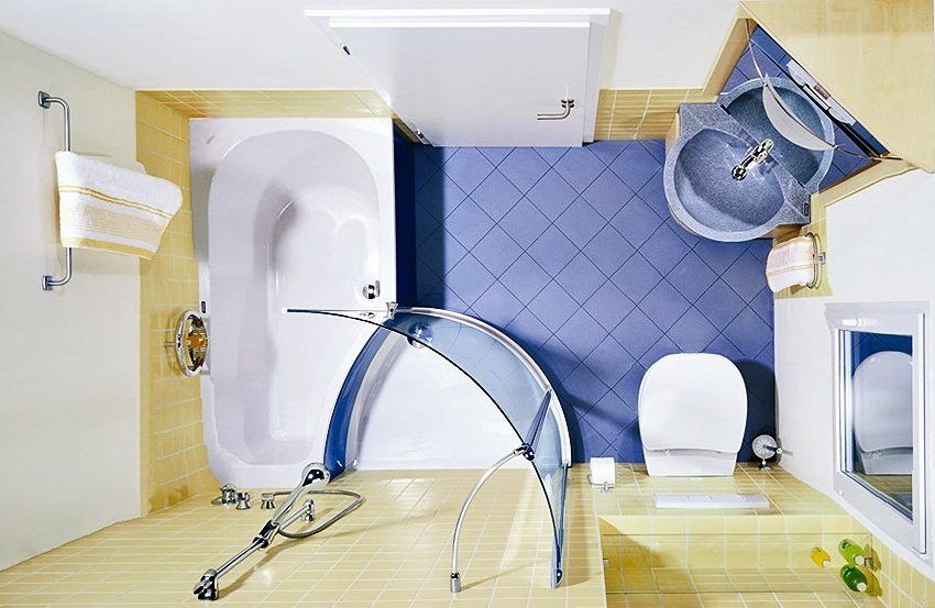 Foto reparere badeværelset af lille størrelse: lav et badeværelse klogt