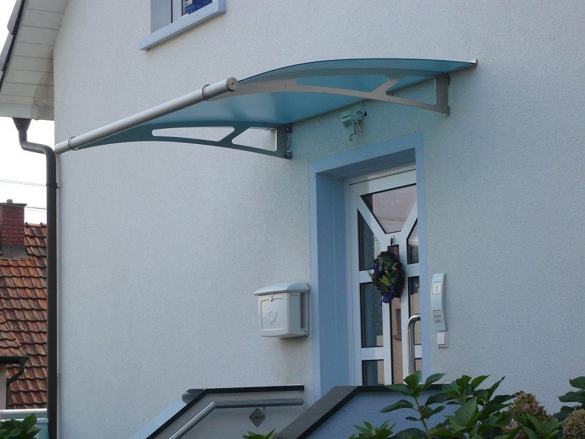 Visir over verandaen af ​​polycarbonat. Fotos og designfunktioner
