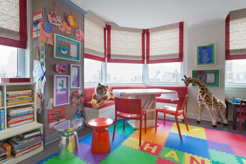 Blødt gulv til børns værelser: smukt, komfortabelt og sikkert