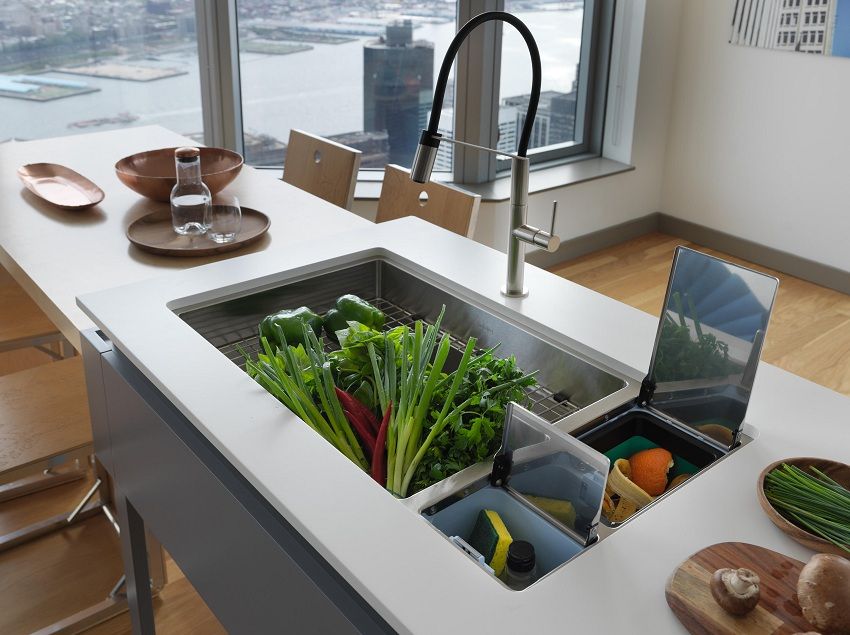 Vask til køkken fra rustfrit stål: Valg af valg og dets rolle i et interiør
