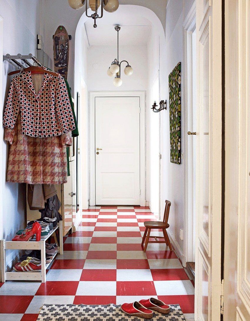 Flise på gulvet til korridoren og køkkenet: fotos, tips om valg og lægning
