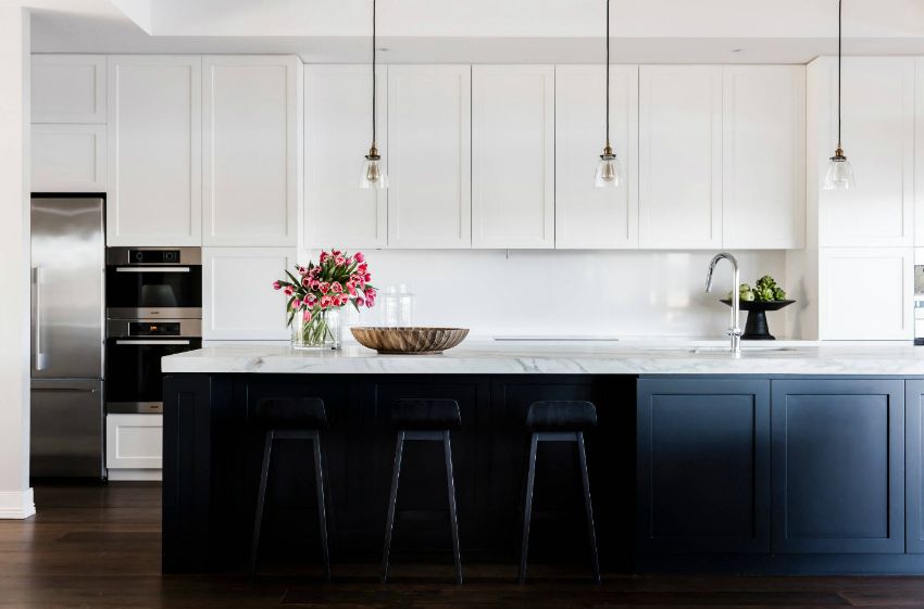 Køkken renovering: design, foto af ægte interiør og valg af efterbehandling materialer