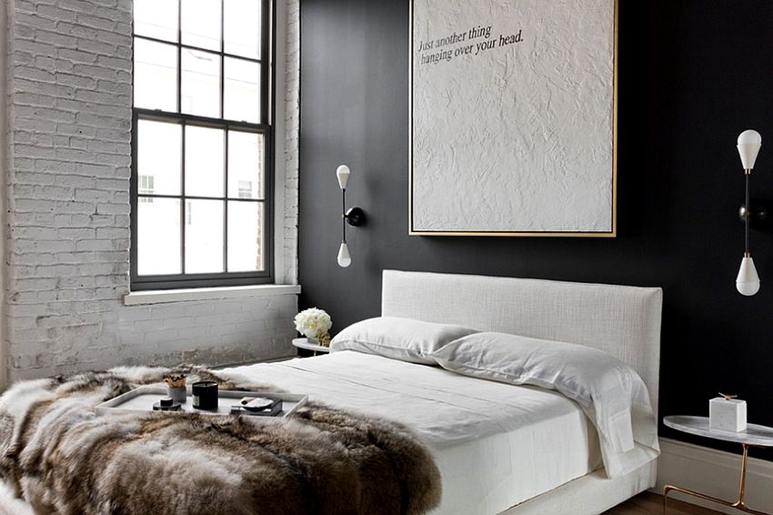 Loft-stil soveværelse: stilfuldt, rummeligt og usædvanligt værelse