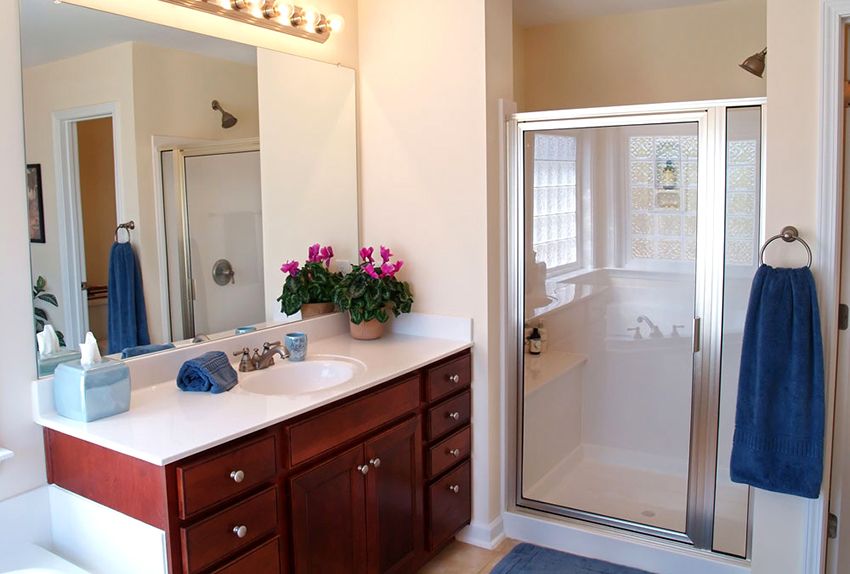 Glasdøre til et brusebad: et løfte om hygge, komfort og skønhed