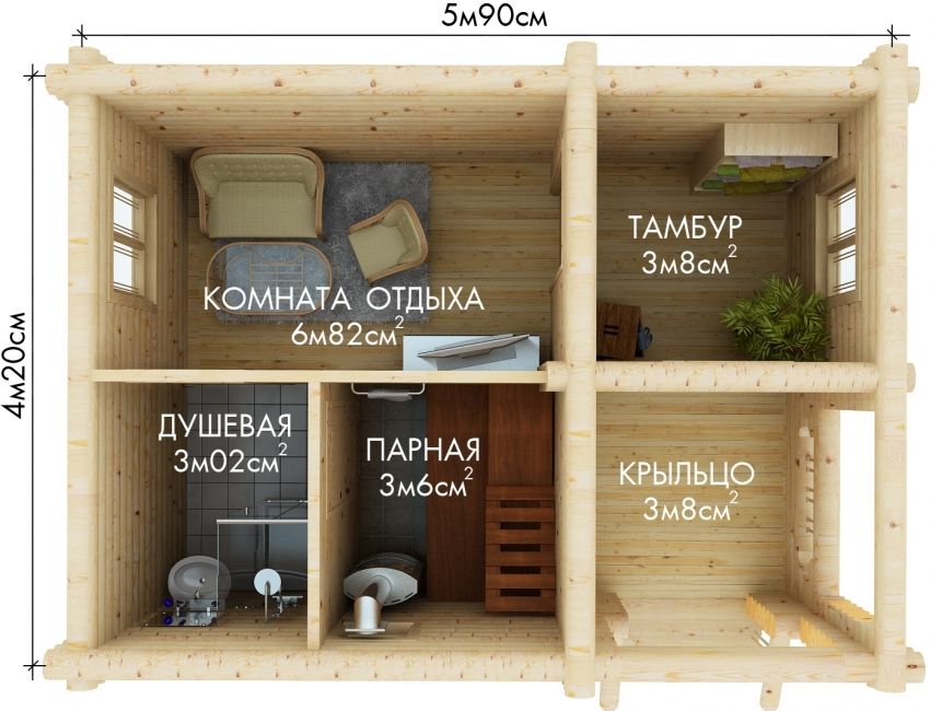 Opførelse af et badehus i landet: videoanvisninger og tips til bygning