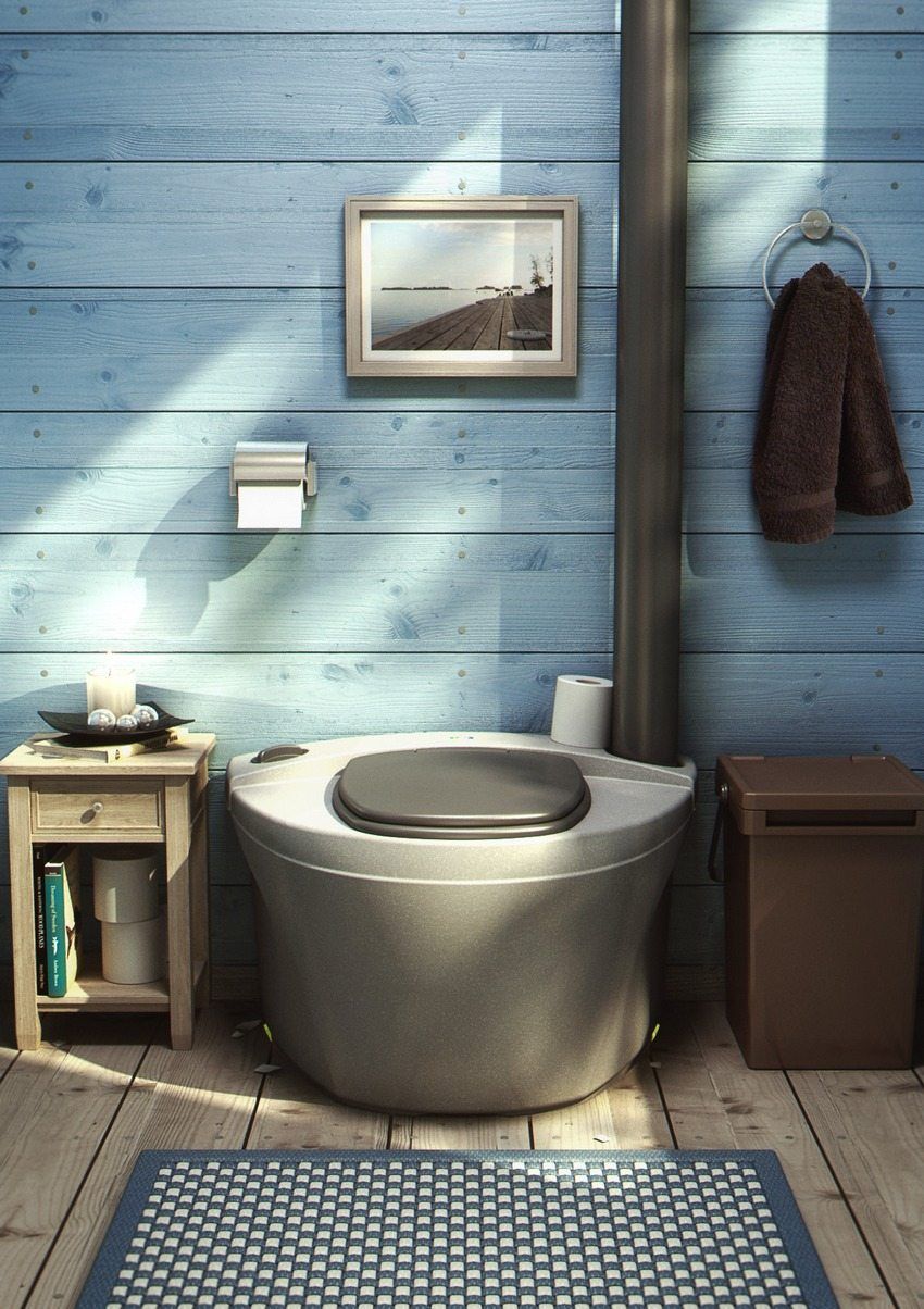 Et toilet til at give uden lugte og pumpe ud: anmeldelse af moderne beslutninger