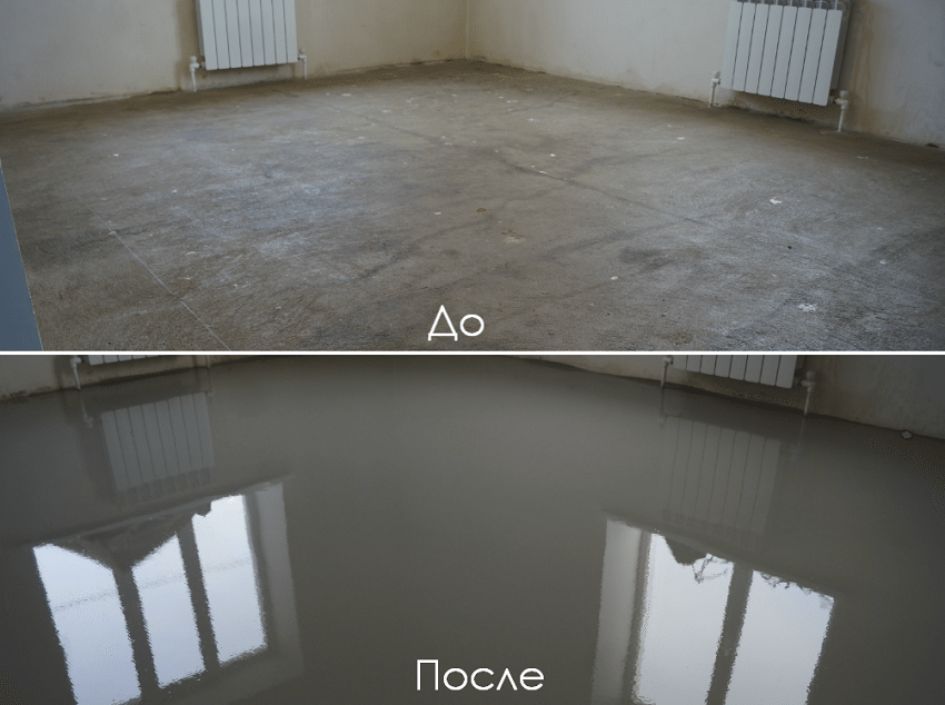Nivellering af gulvet med en selvnivellerende blanding: processteknologi, typer af blandinger